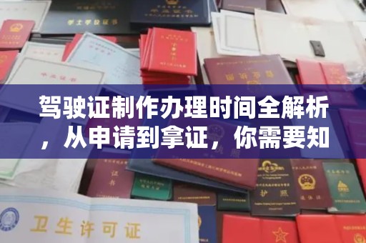 永康驾驶证制作办理时间全解析，从申请到拿证，你需要知道的一切